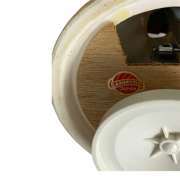 Vintage SANMYRO  Music Box Made in Japan 7" x  5" Boy Girl See Saw Angel - Picture 9 of 9